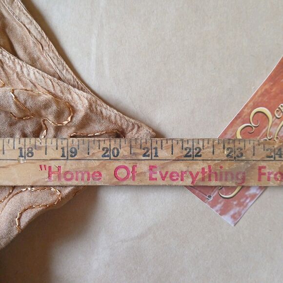 Scully Ladies Lace-Up Front Beige Sleeveless Midi Dress Size XXL HC118-BEI - Picture 11 of 11